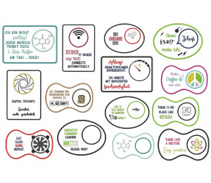 Stickdatei ITH - Mug Rug Gehaltsvolumen aufgebraucht